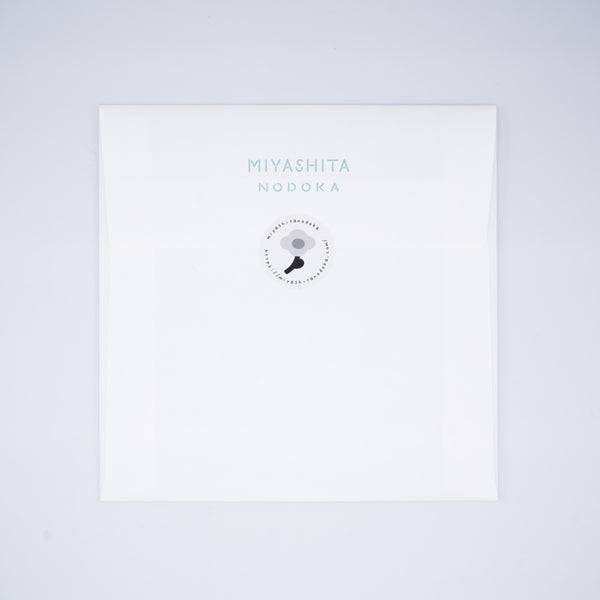 窓から見える風景のハンカチ(blue)（宮下和）