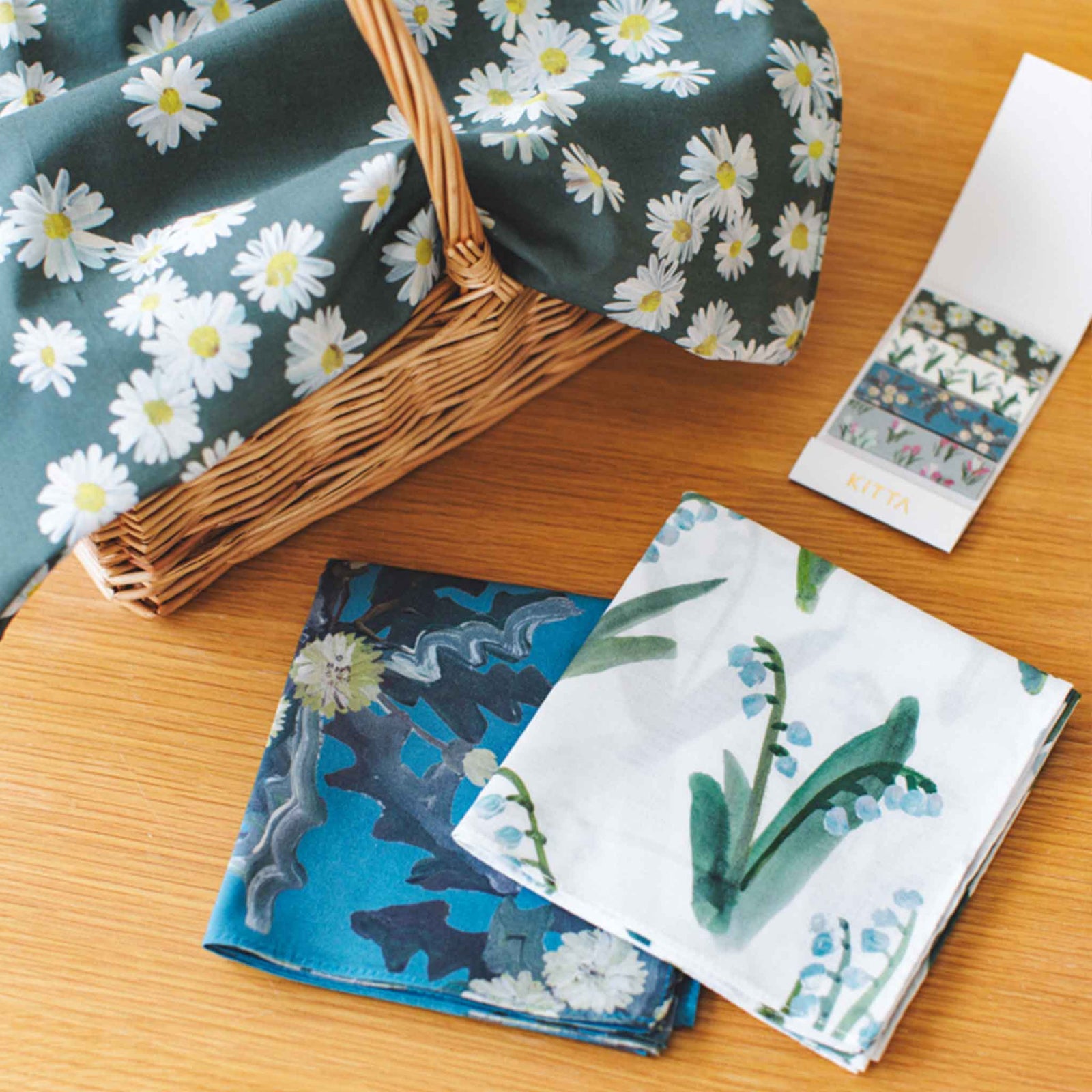 Handkerchief Marguerite（green×white）(大槻優美)｜HITOTOKI公式