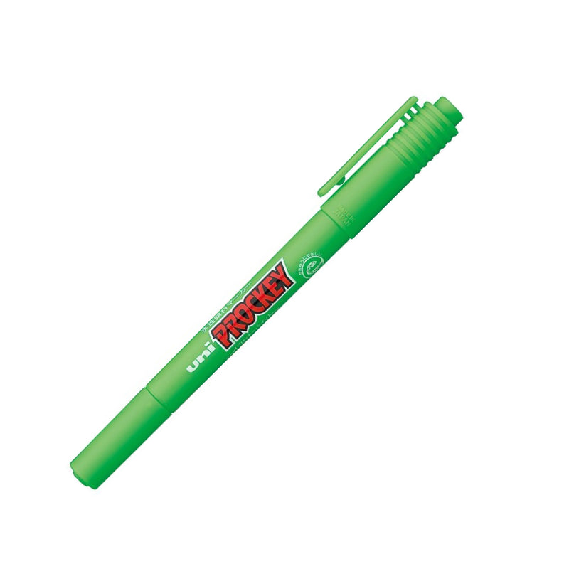 プロっキー　極細➕細字丸芯　緑　150本まとめ売り HITOTOKIセレクト】三菱鉛筆 水性サインペン プロッキー＜極細＋細字丸