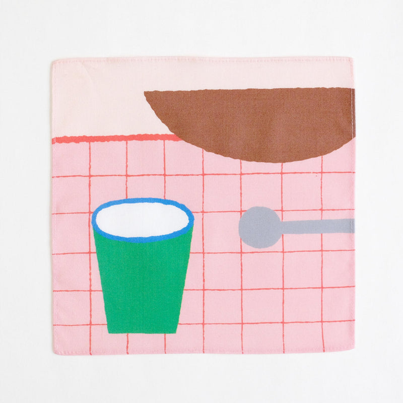 ミニハンカチ ごちそう (しまむらひかり)