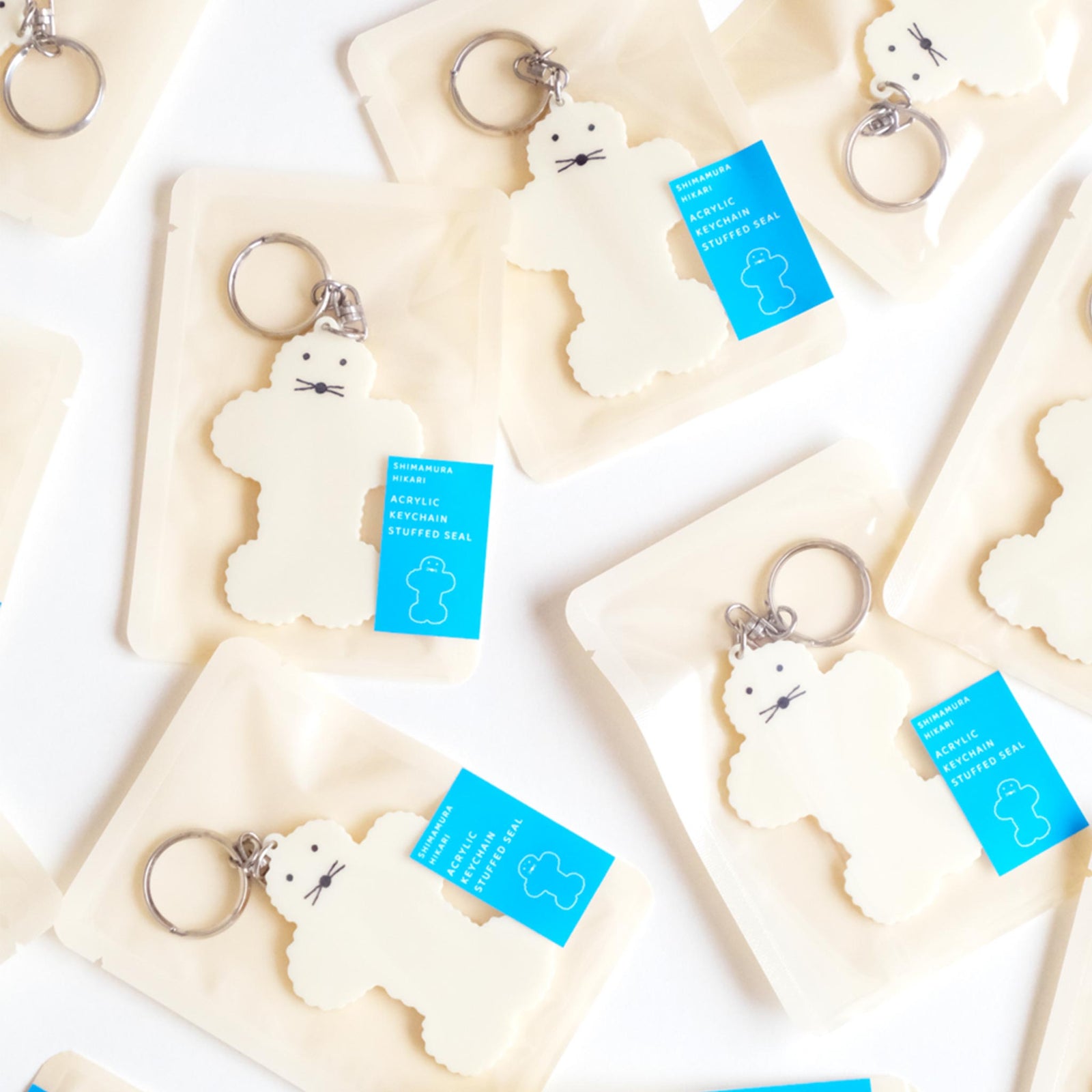 アクリルキーホルダー あざらしのぬいぐるみ（しまむらひかり