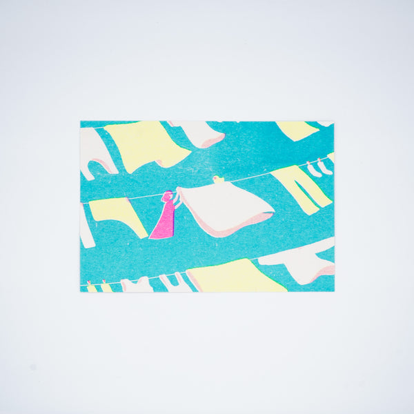 リソグラフポストカード せんたくびより（宮下和）｜HITOTOKI公式