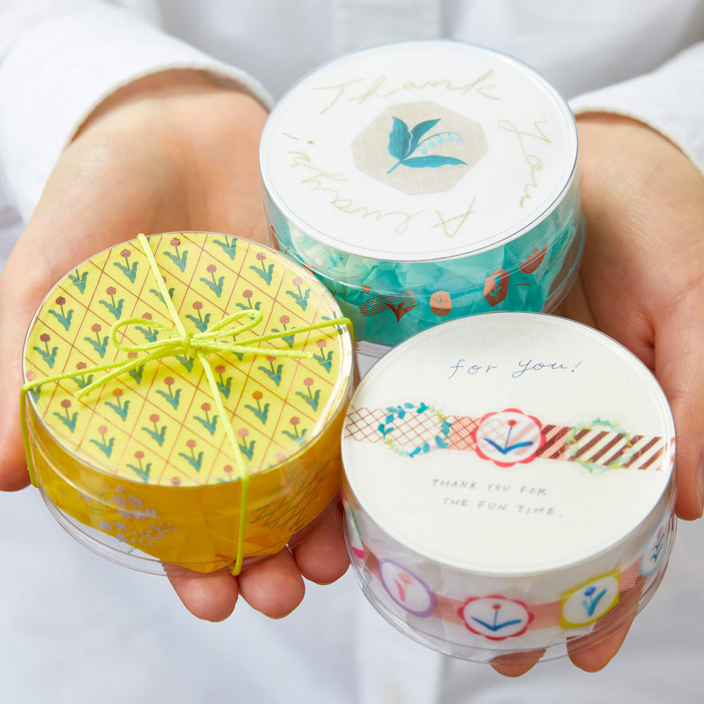 KING JIM SODA Sticker PET Tape - Flower (3cm)