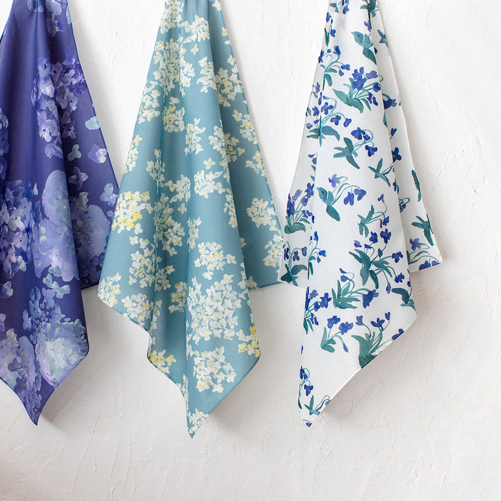 Handkerchief Ajisai（blue）(大槻優美)｜HITOTOKI公式オンライン