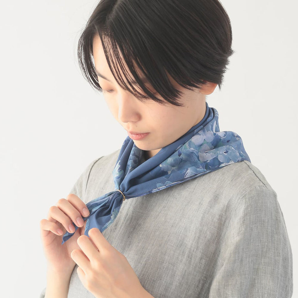 Handkerchief Ajisai（blue）(大槻優美)｜HITOTOKI公式オンライン