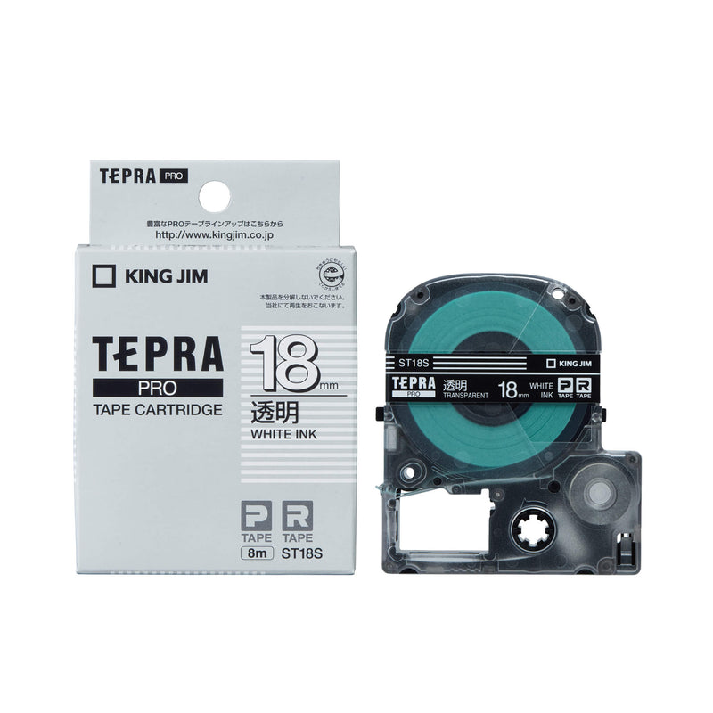 「テプラ」PROテープカートリッジ 透明ラベル