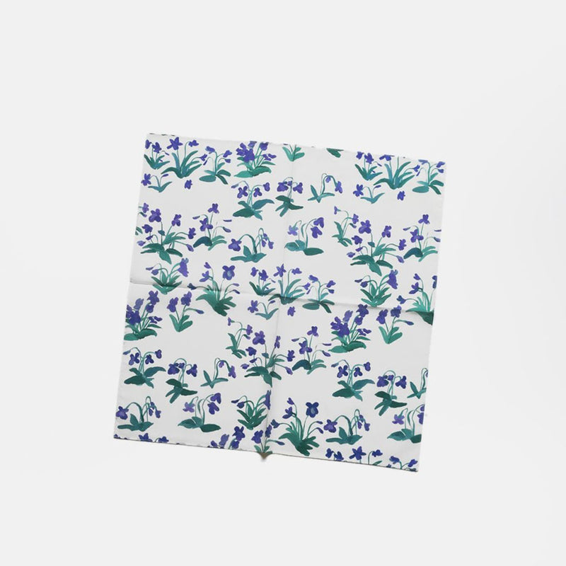 Handkerchief Sumire（blue 白ベース） (大槻優美)