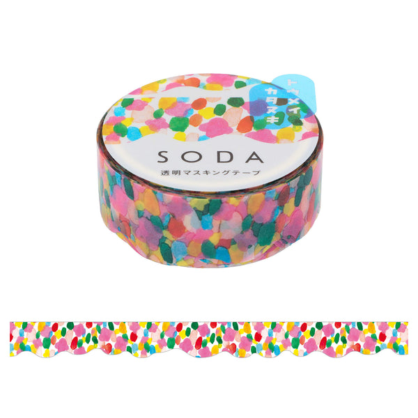 SODA シロップ (15mm) CMTD15-001 (型抜き) 透明 マスキングテープ
