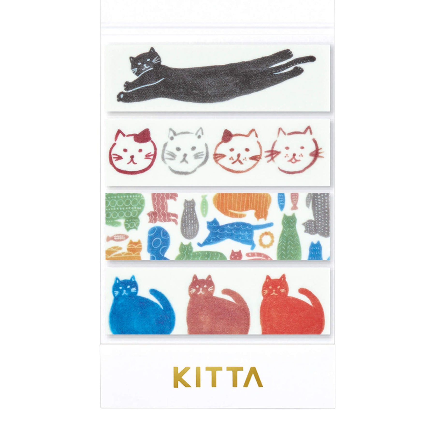 KING JIM KITTA Washi Tape Set - Cat