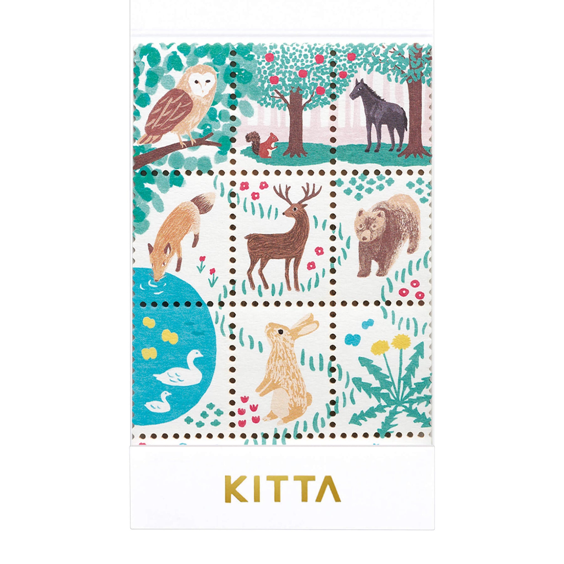 KING JIM KITTA Special Sticker Set - Animal